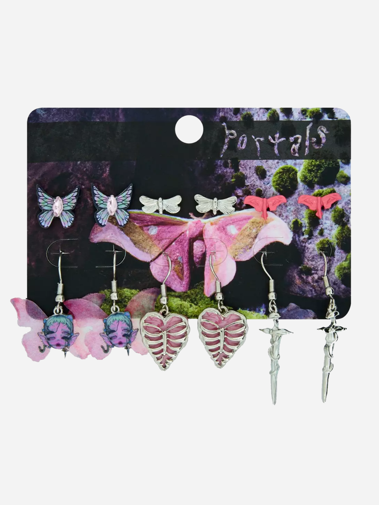 Melanie Martinez Portal Butterfly Fairy Earring Set