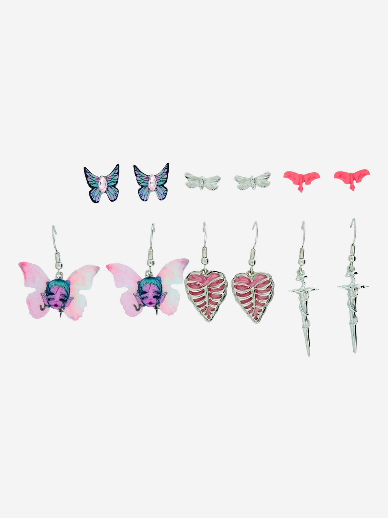 Melanie Martinez Portal Butterfly Fairy Earring Set