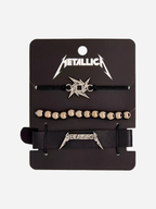 Metallica Logo Bracelet Set