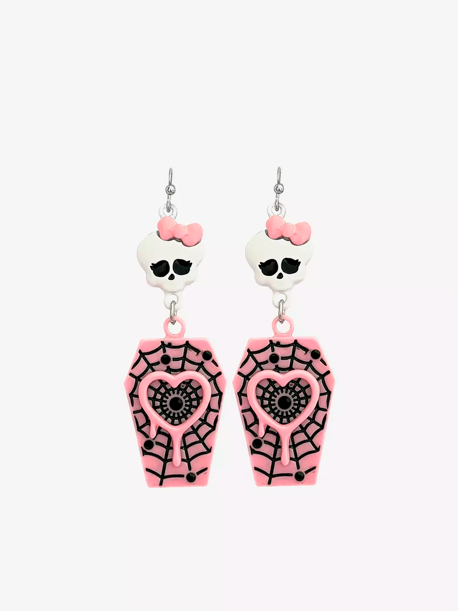 Monster High Pink Coffin Drop Earrings