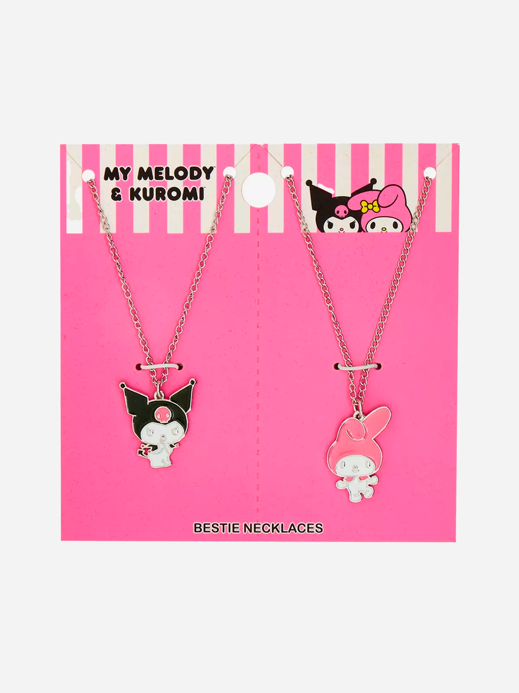 My Melody & Kuromi Pendant Best Friend Necklace Set