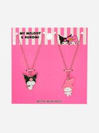 My Melody & Kuromi Pendant Best Friend Necklace Set