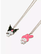 My Melody & Kuromi Pendant Best Friend Necklace Set
