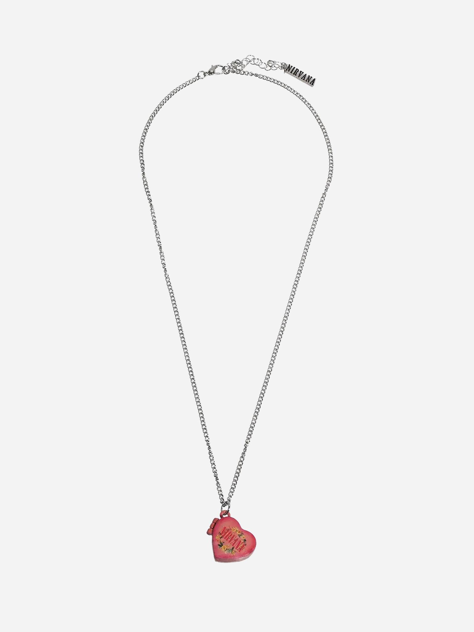 Nirvana Heart Shaped Box Locket Necklace