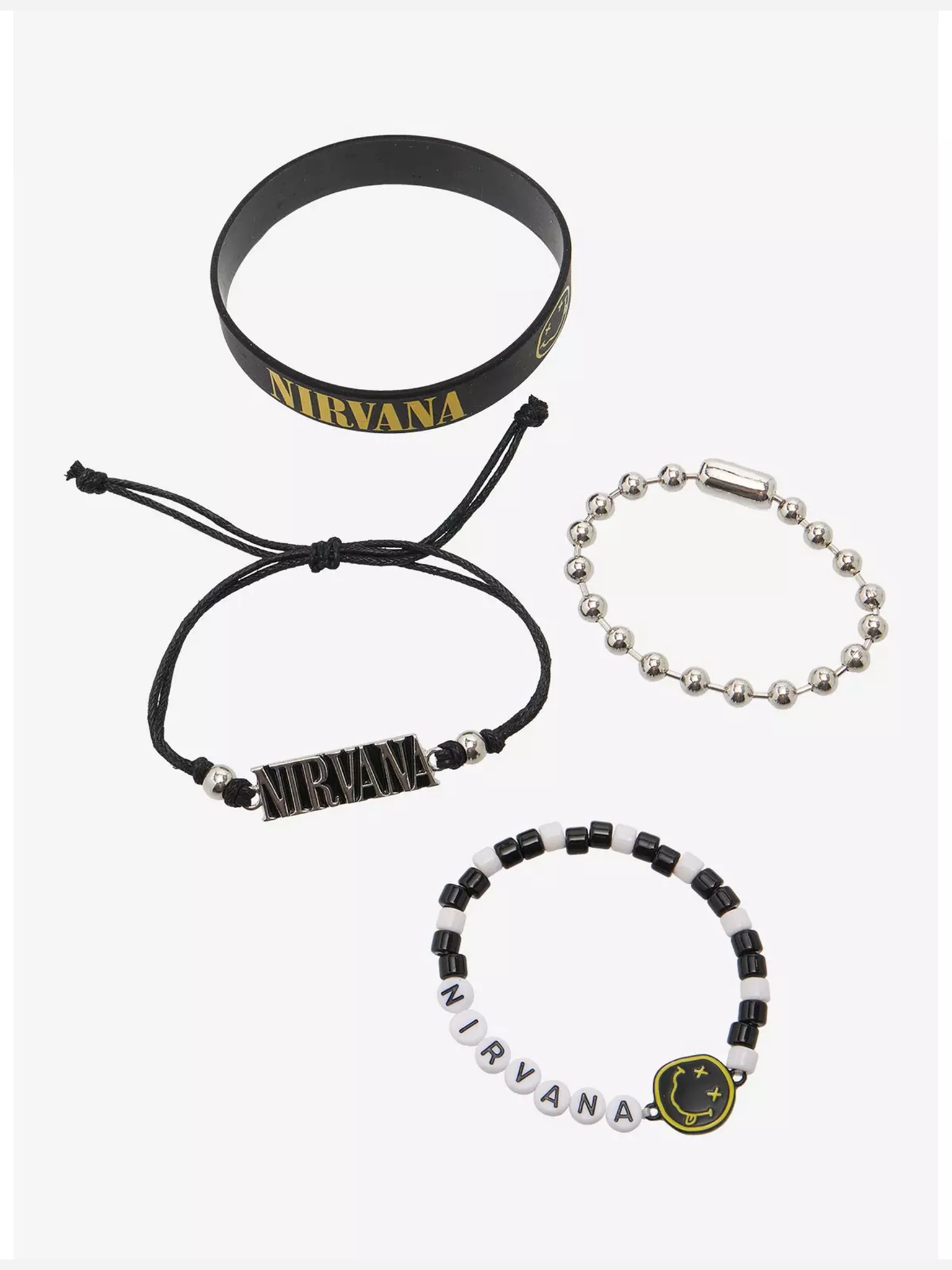 Nirvana Logo Bracelet Set