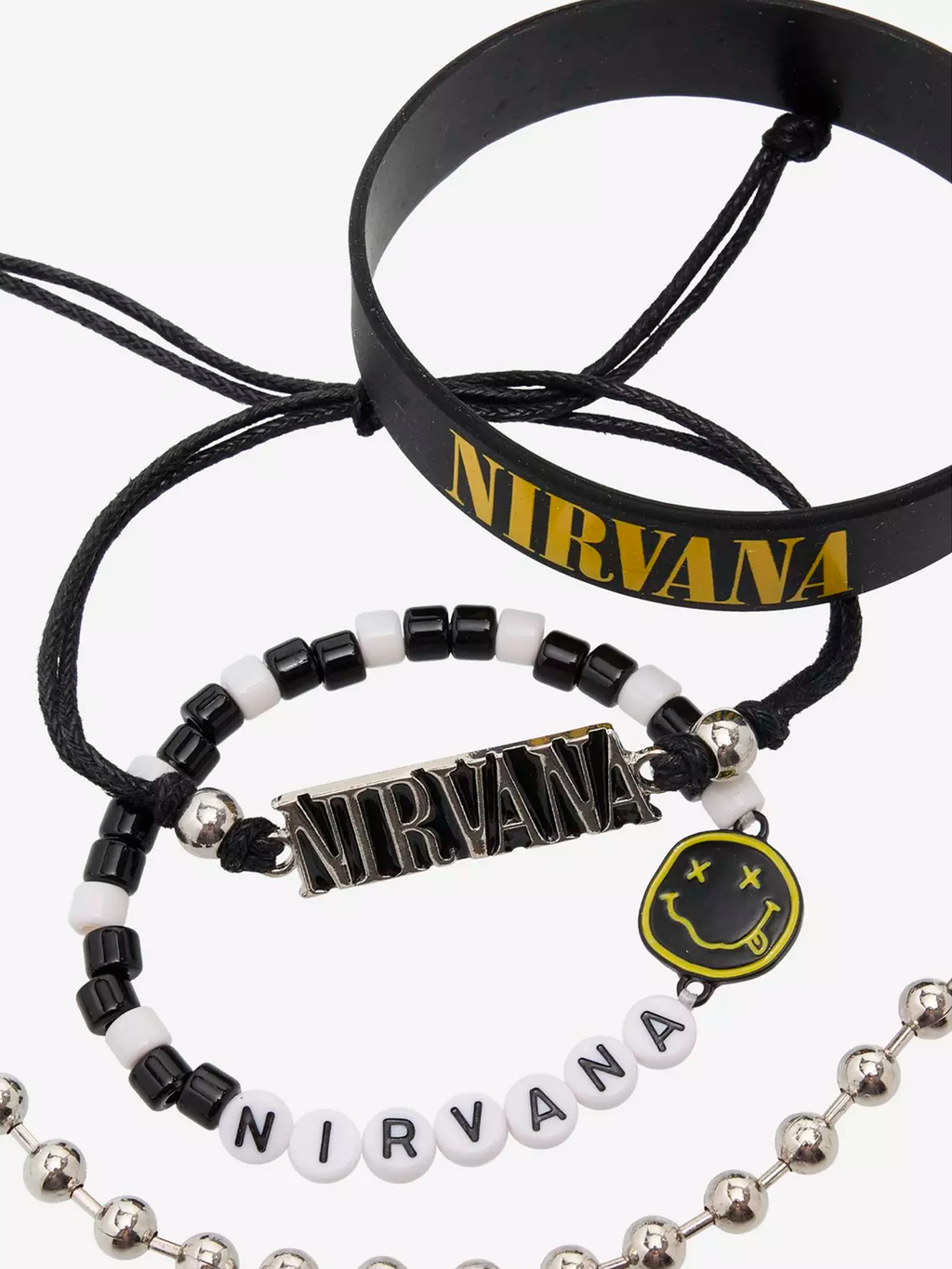 Nirvana Logo Bracelet Set