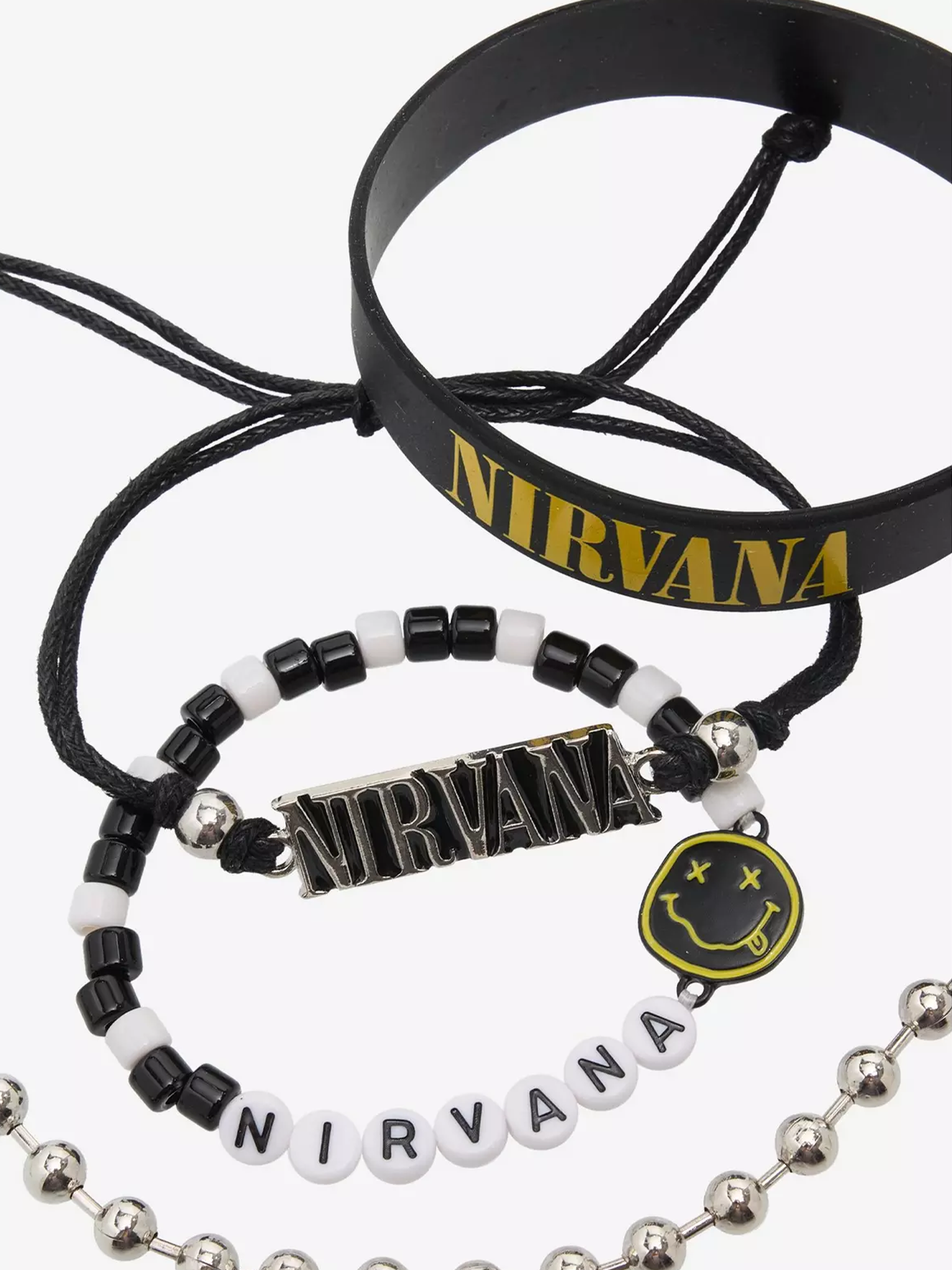 Nirvana Logo Bracelet Set