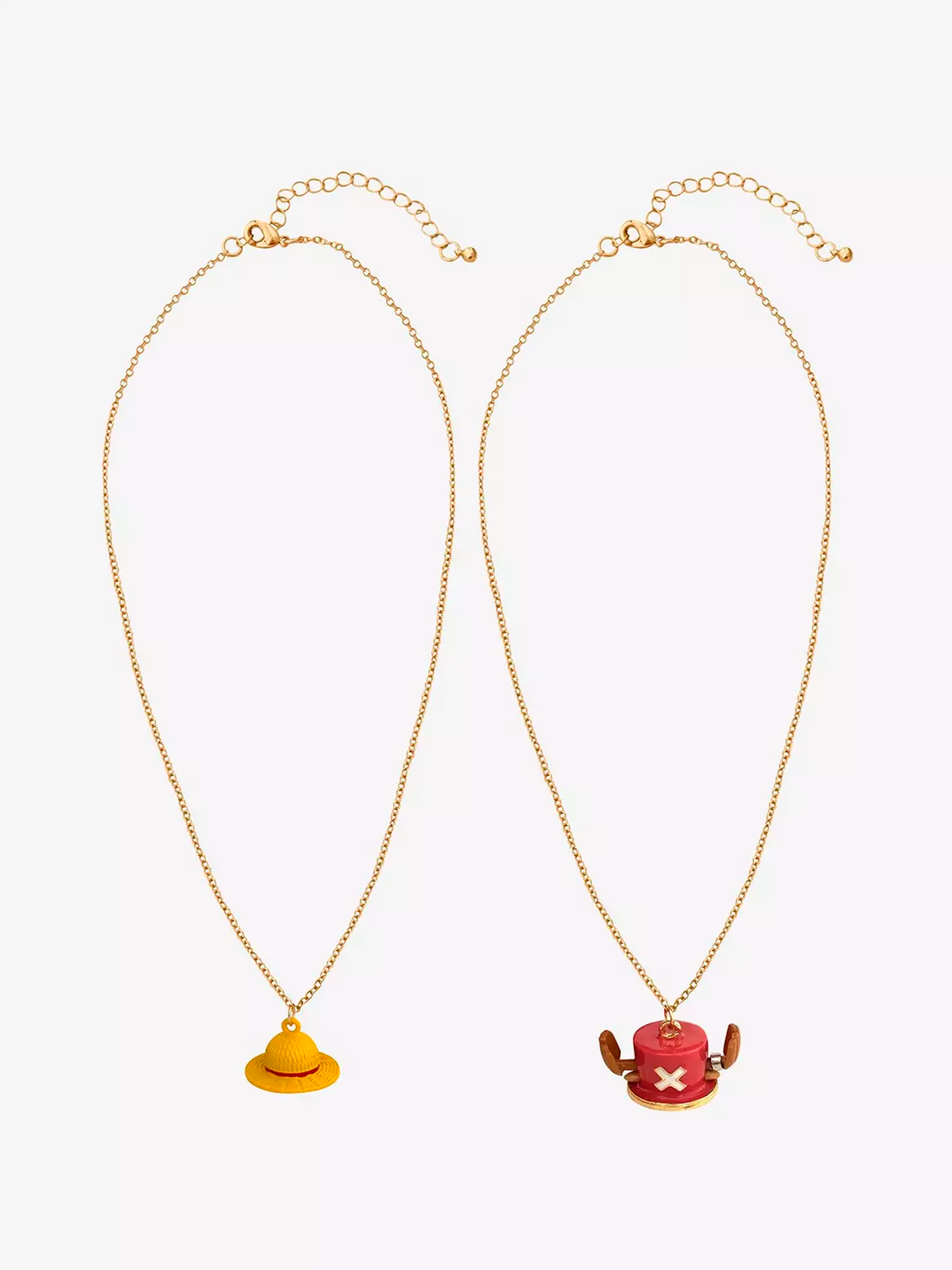 One Piece Luffy & Chopper Hats Best Friend Necklace Set