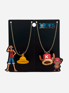 One Piece Luffy & Chopper Hats Best Friend Necklace Set