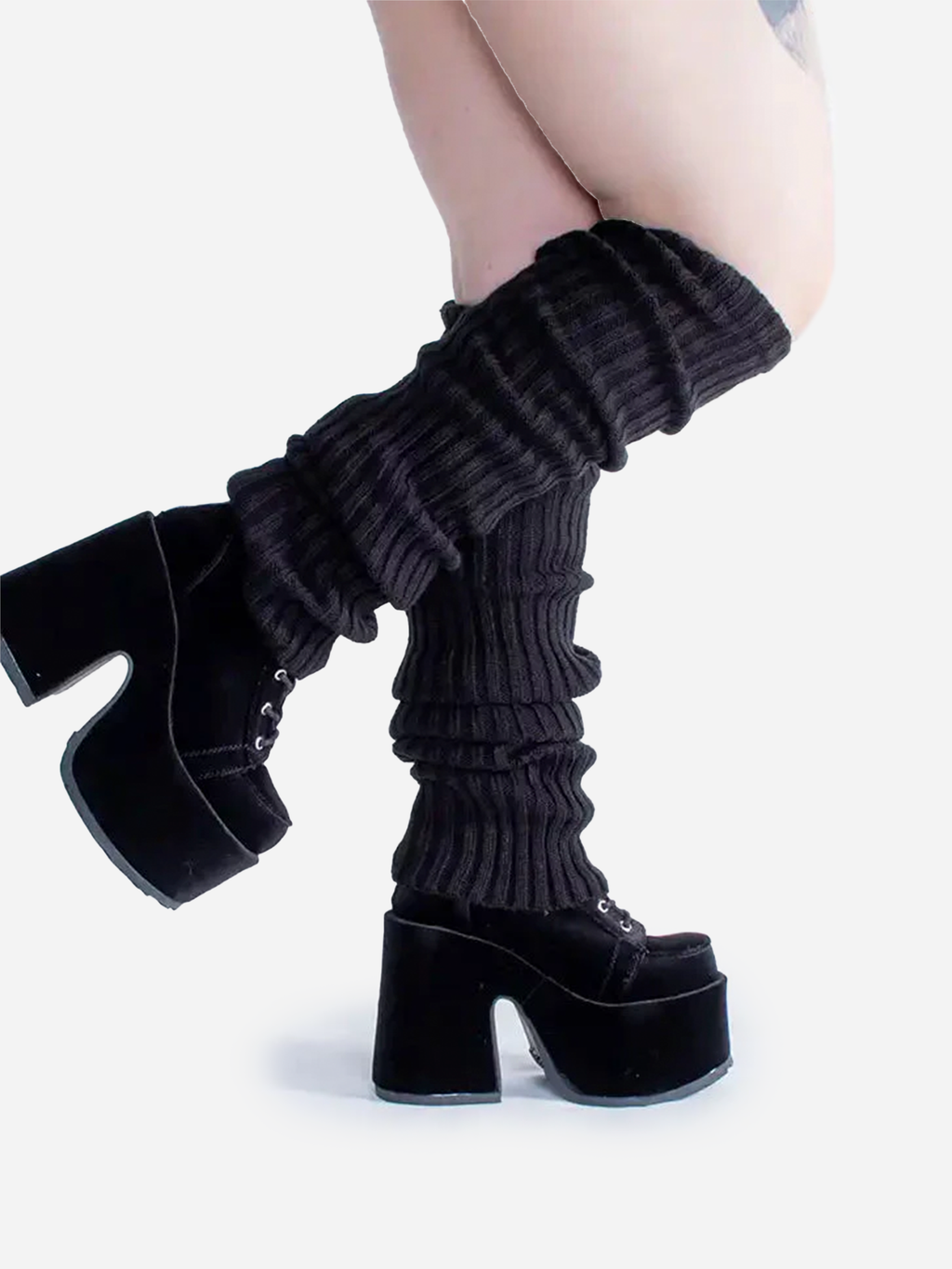 Over Knee Leg Warmers Black