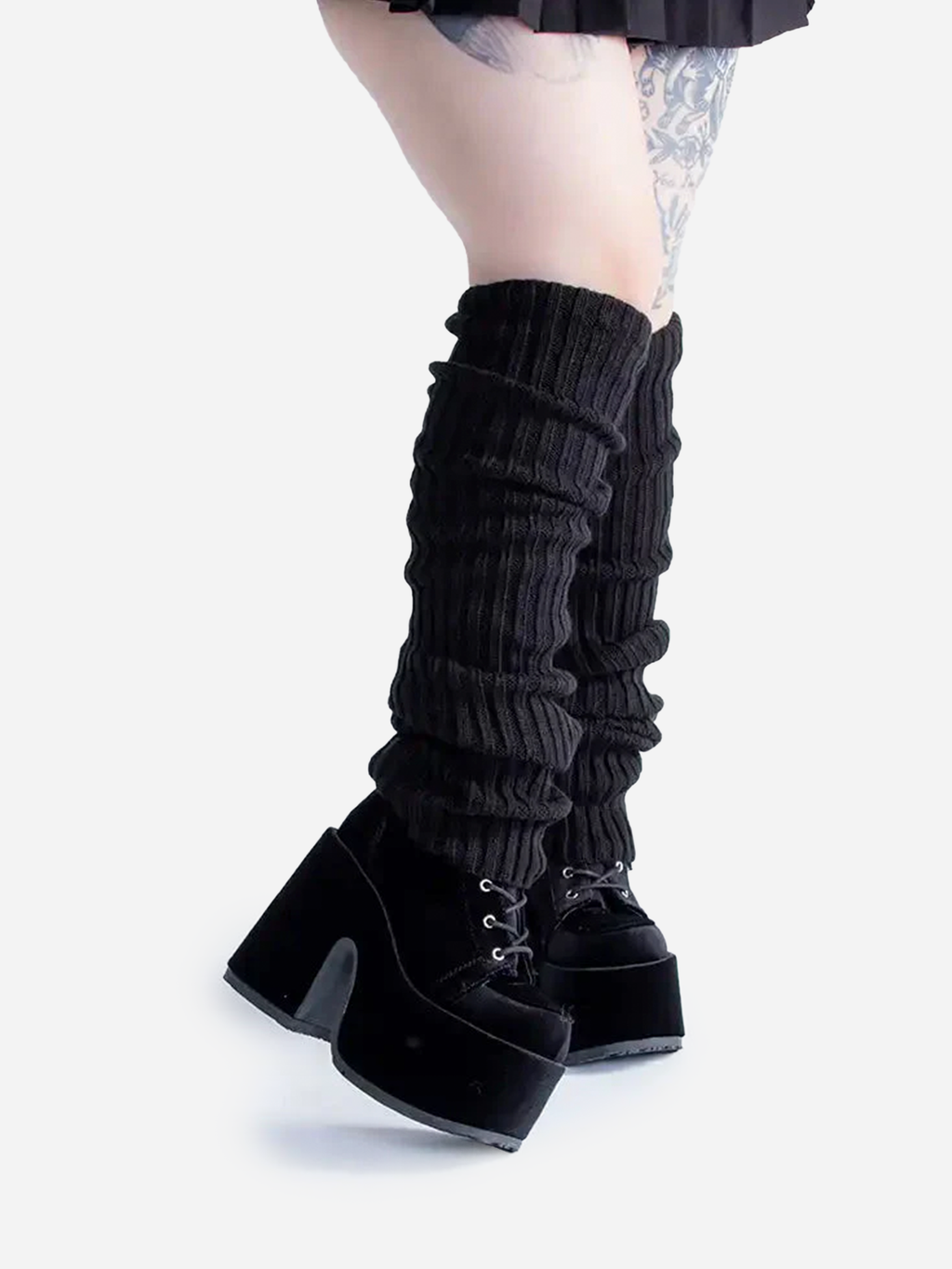 Over Knee Leg Warmers Black