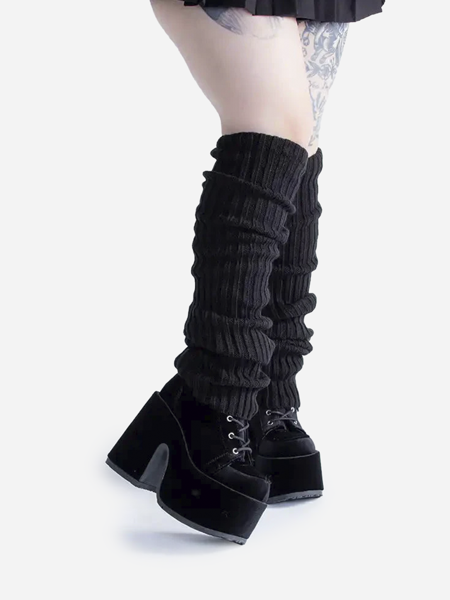 Over Knee Leg Warmers Black