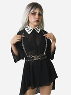 Pentagram Double Belt Harness
