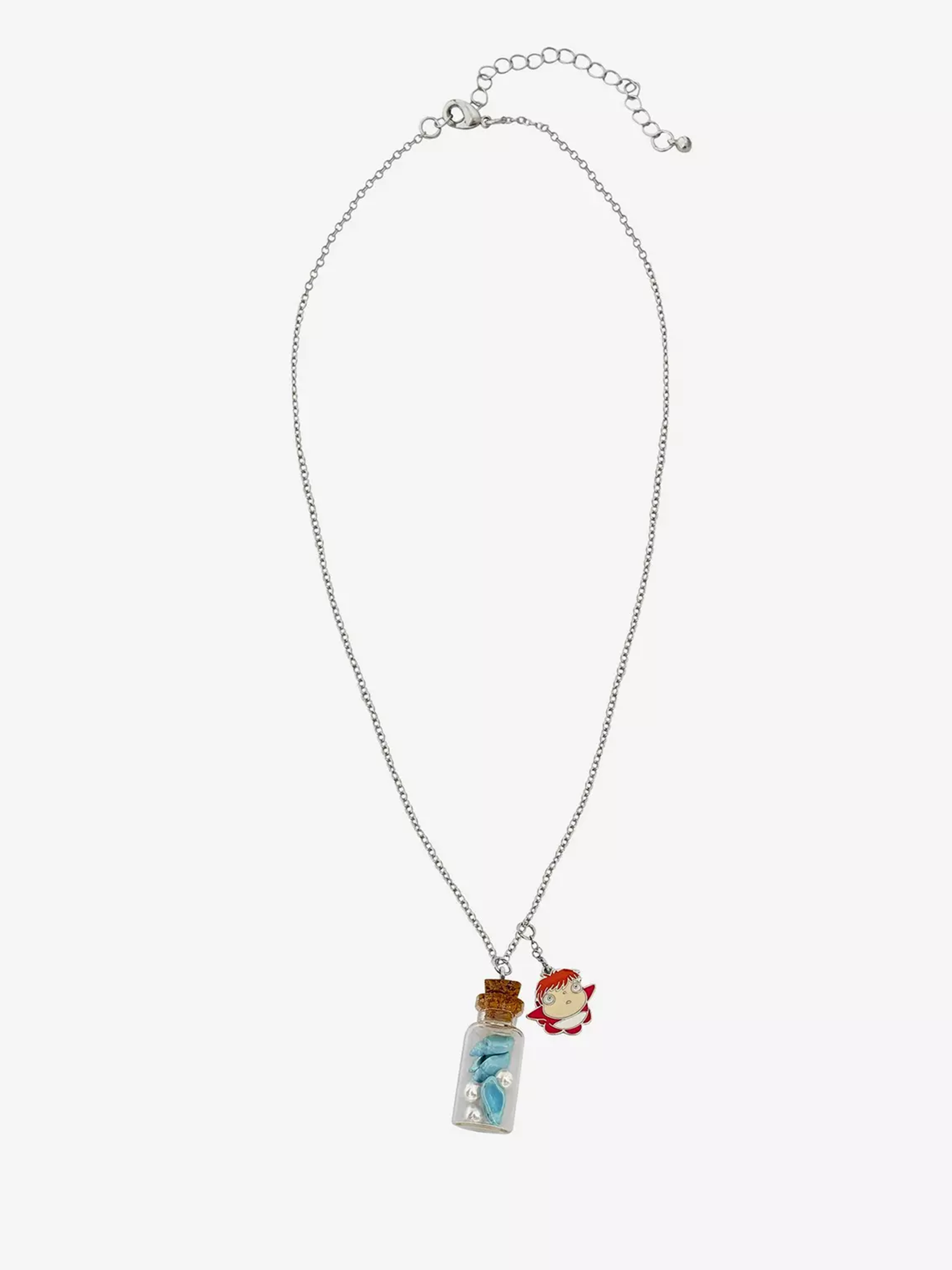 Ponyo Seashell Bottle Necklace