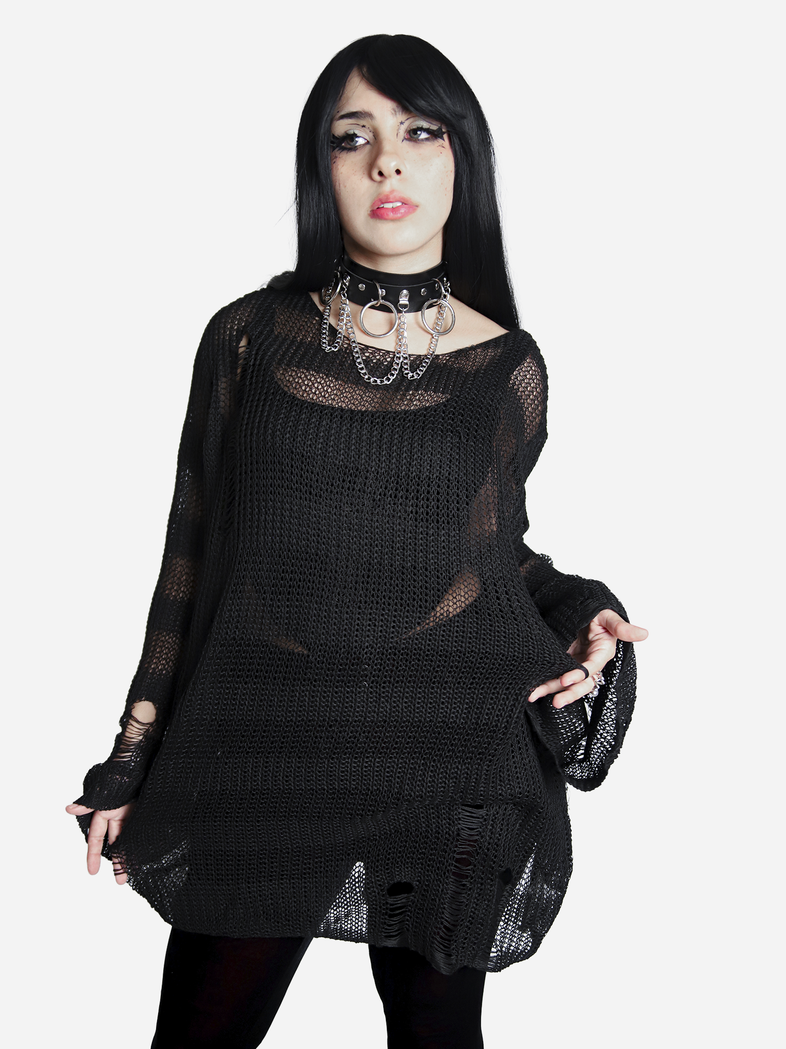 Translucent Black Sweater