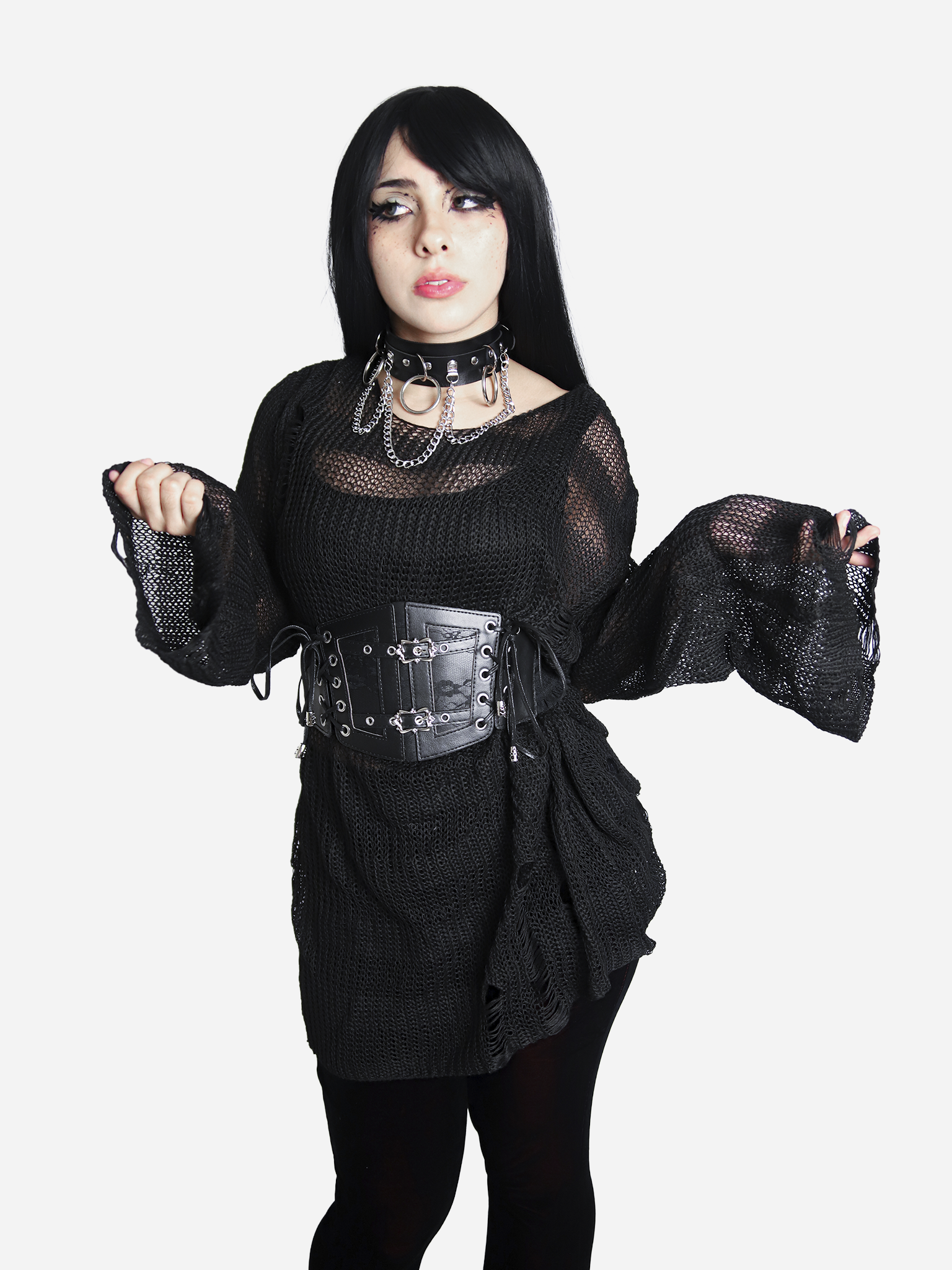 Translucent Black Sweater