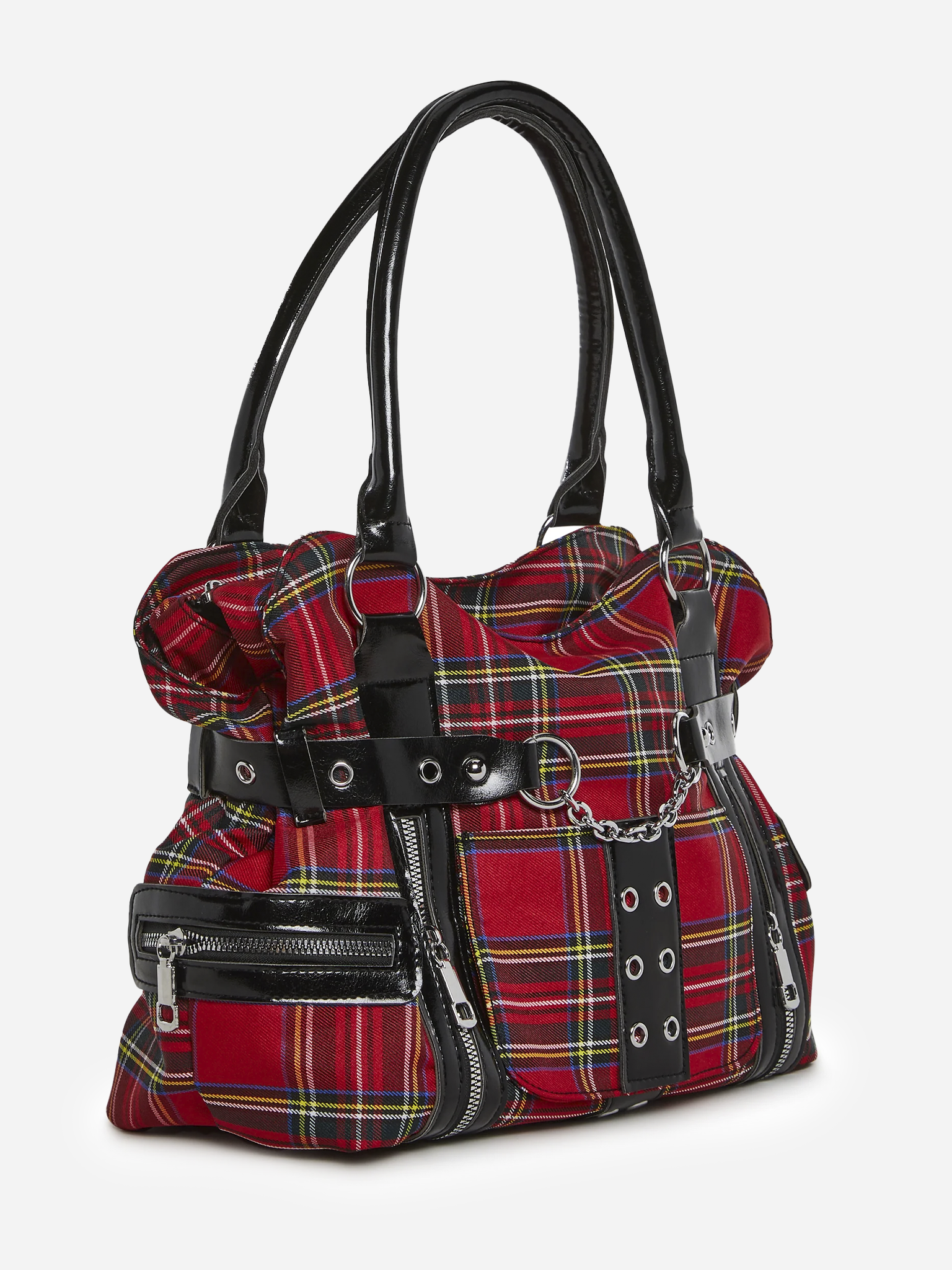 Rebel Class Plaid Shoulder Bag