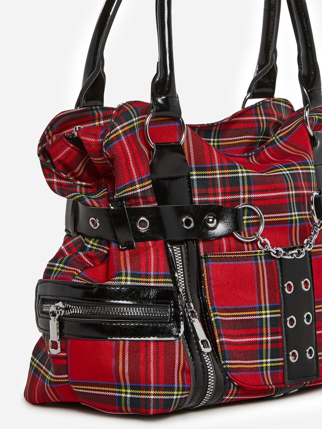 Rebel Class Plaid Shoulder Bag