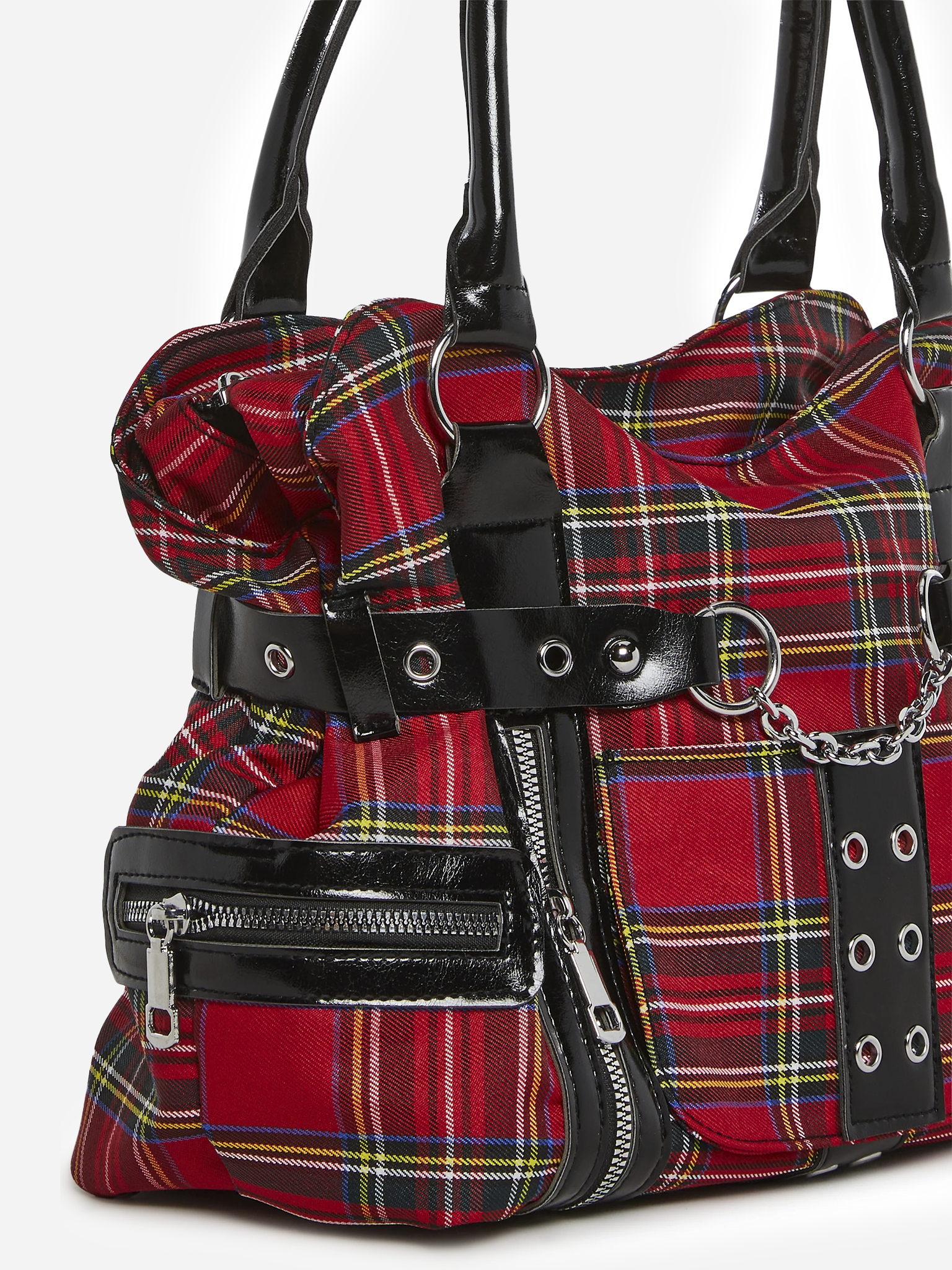 Rebel Class Plaid Shoulder Bag