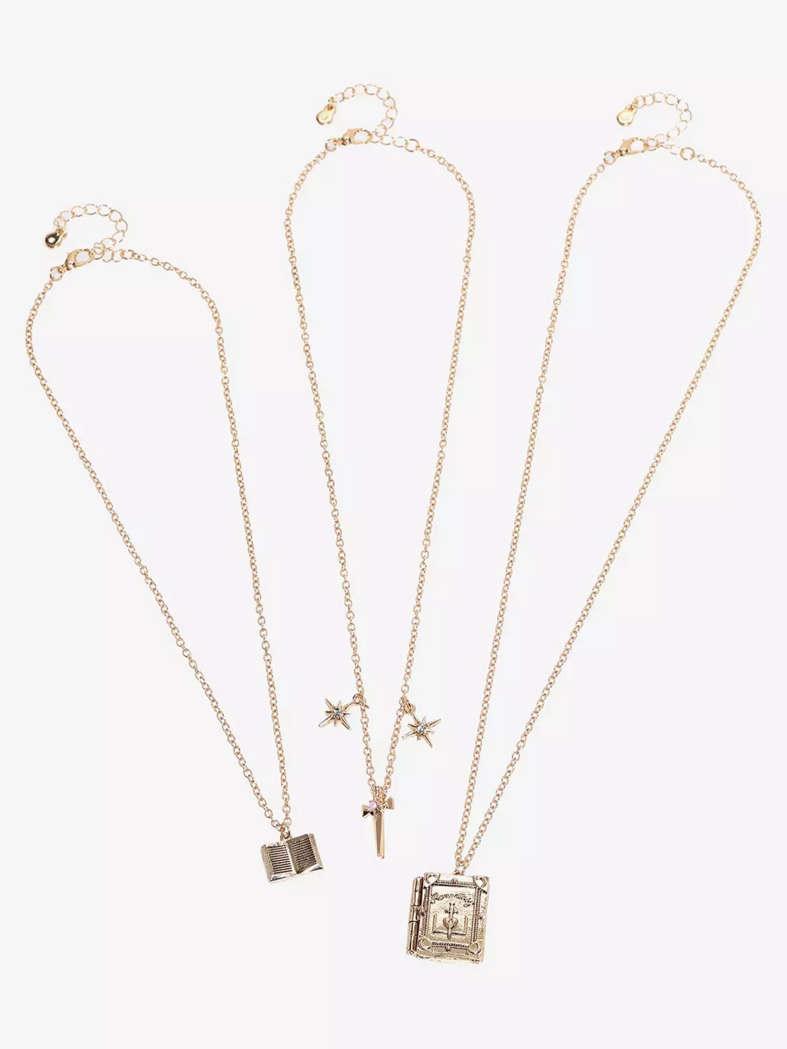 Romantasy Enemies To Lovers Book Locket Necklace Set