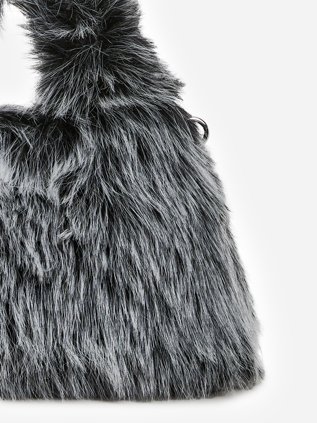 Silver Fox Fur Bag