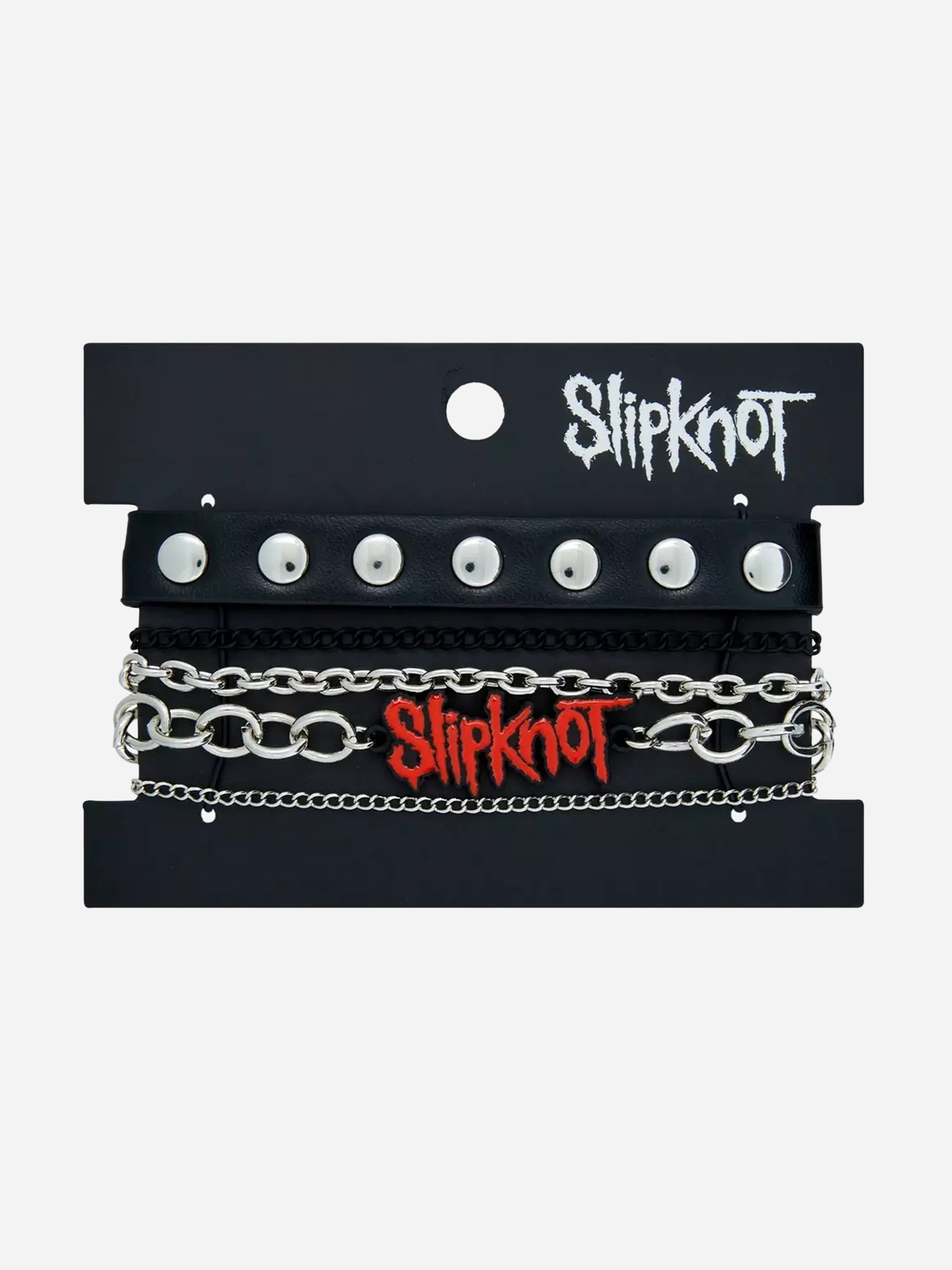 Slipknot Logo Chain Bracelet Set
