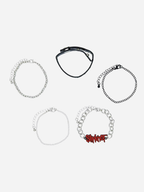 Slipknot Logo Chain Bracelet Set
