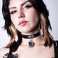 Studded Heart Choker