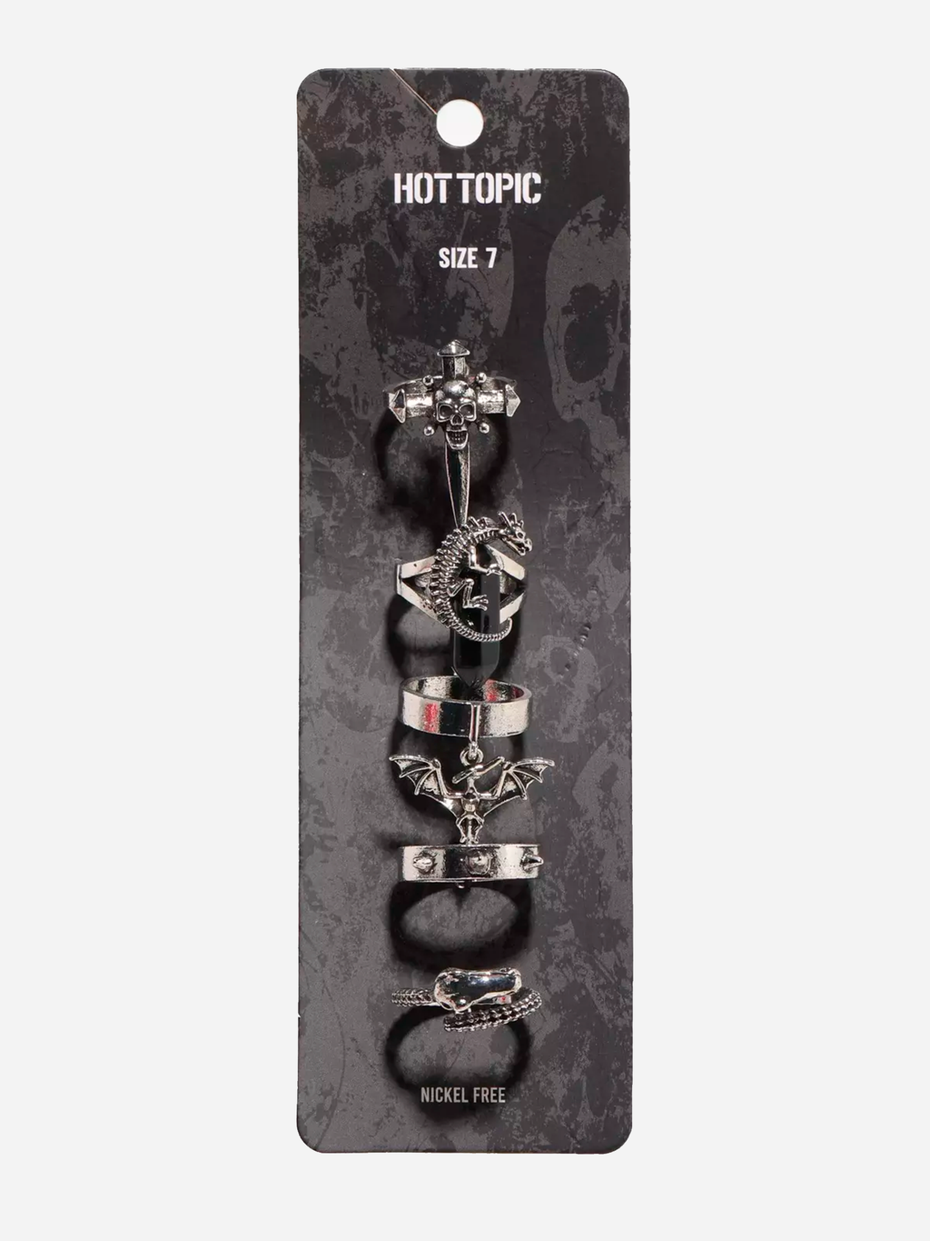 Skeleton Creatures Ring Set