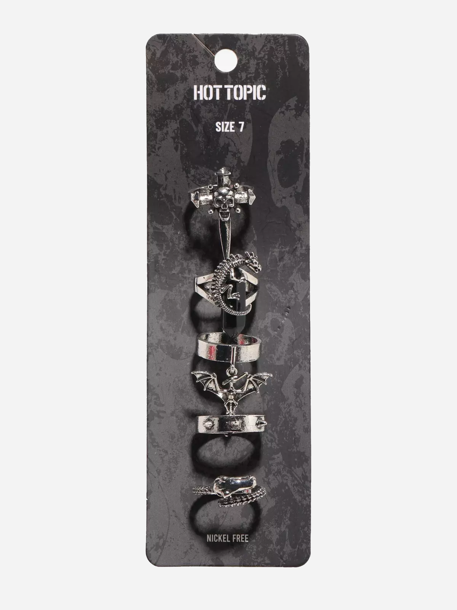 Skeleton Creatures Ring Set