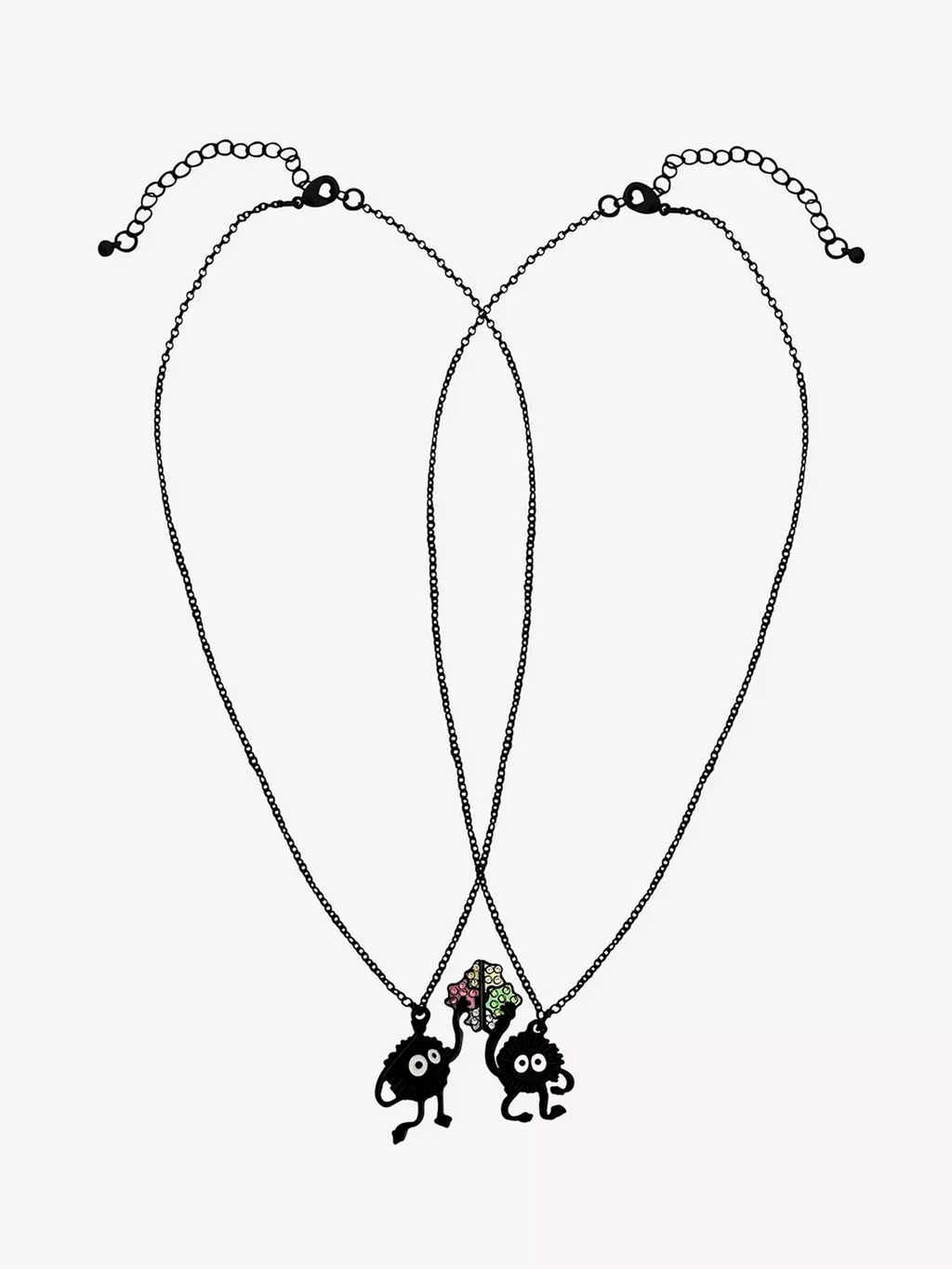 Spirited Away Soot Sprite Best Friend Necklace Set