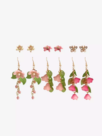 Sweet Society Pink Florals Earring Set