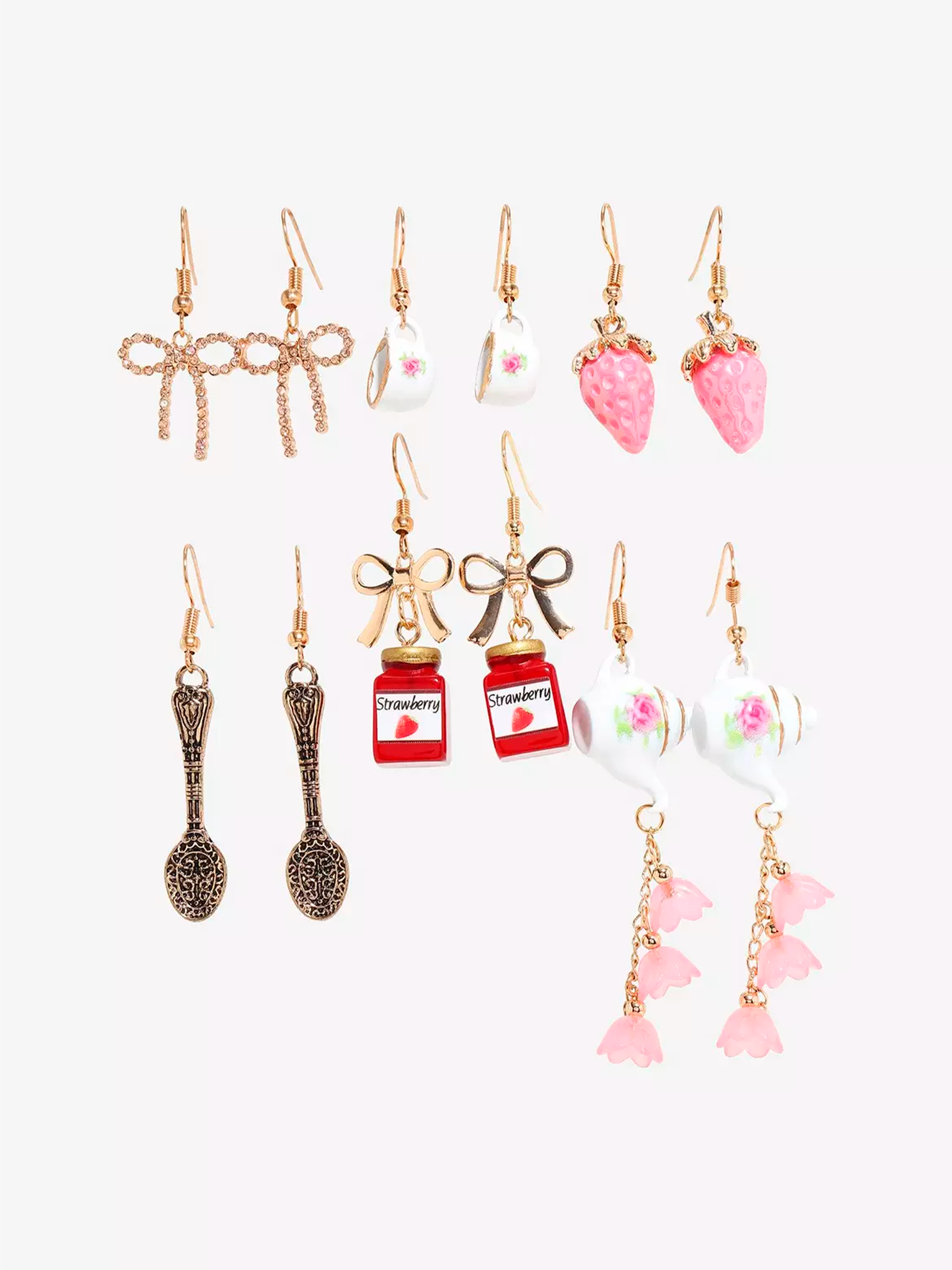 Sweet Society Tea Party Icon Earring Set
