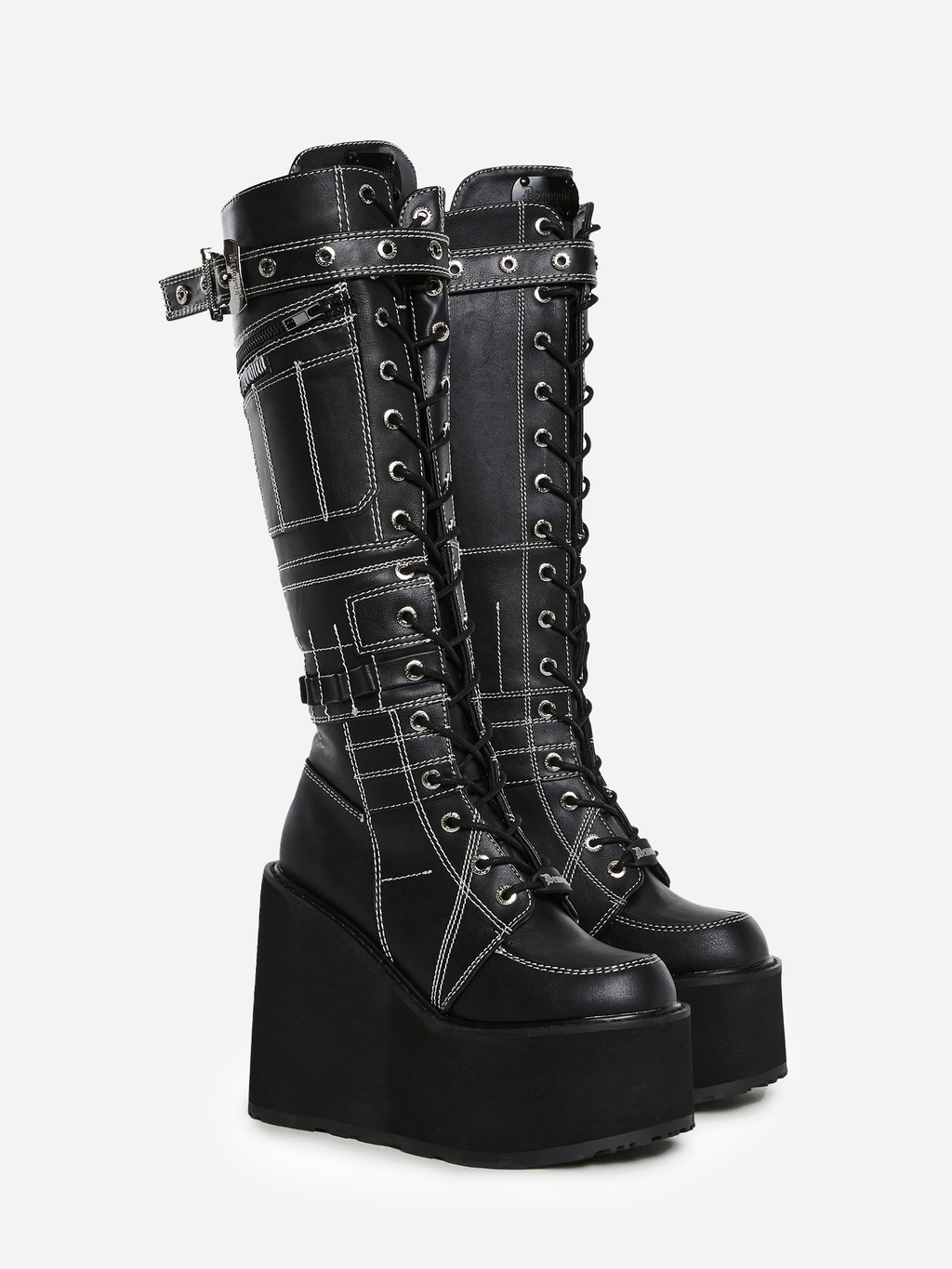Swing-260 Platform Knee High Boots
