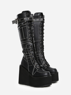 Swing-260 Platform Knee High Boots
