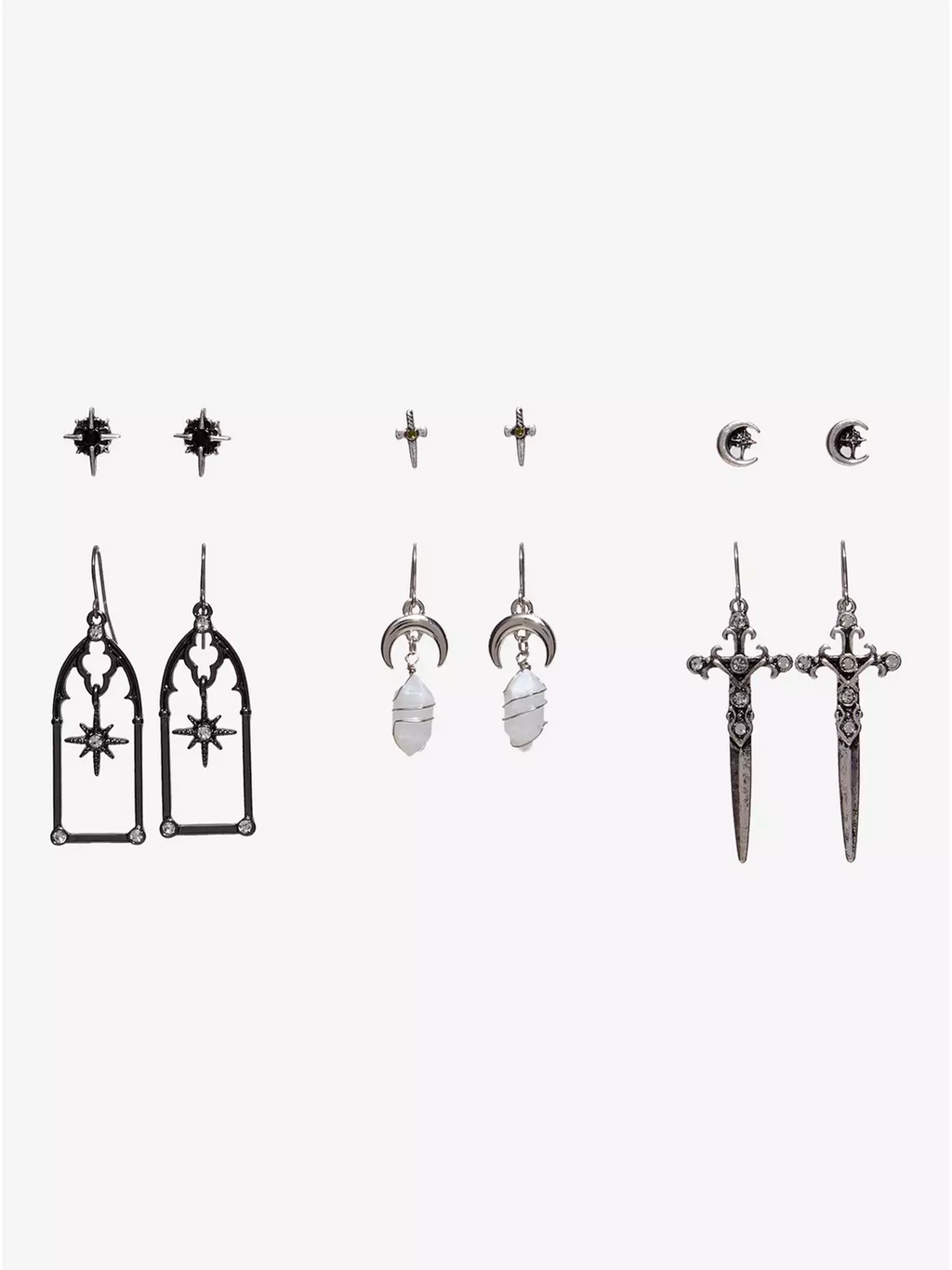 Thorn & Fable Castle Dagger Earring Set