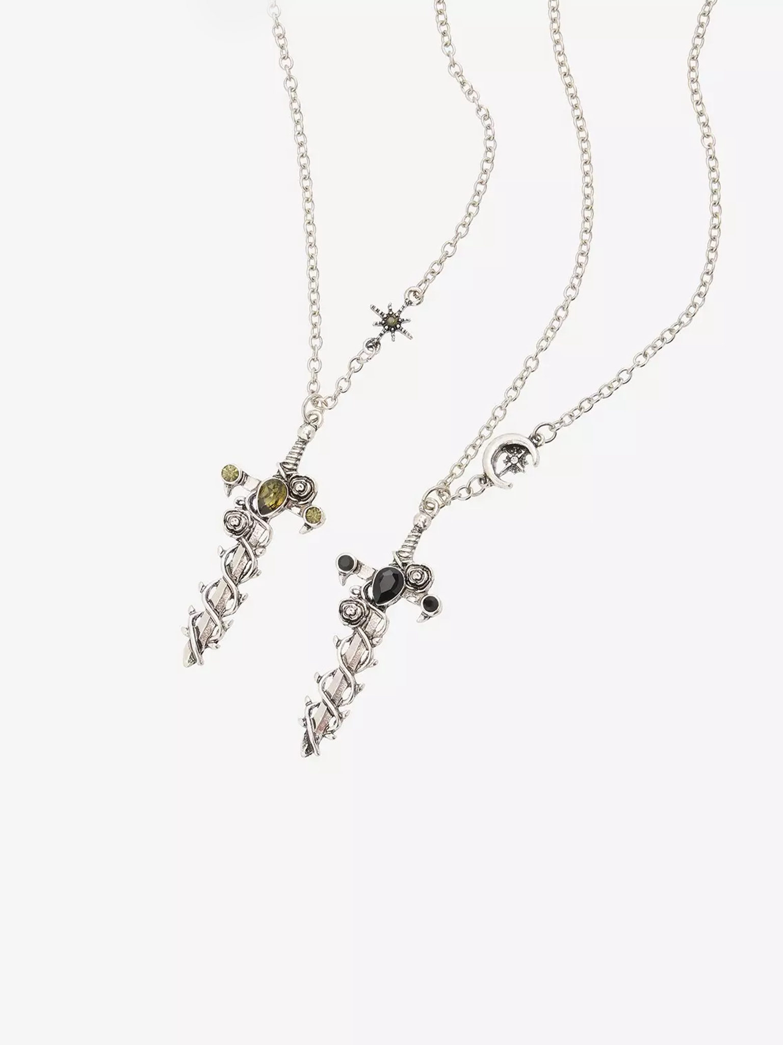 Thorn & Fable Celestial Dagger Best Friend Necklace Set