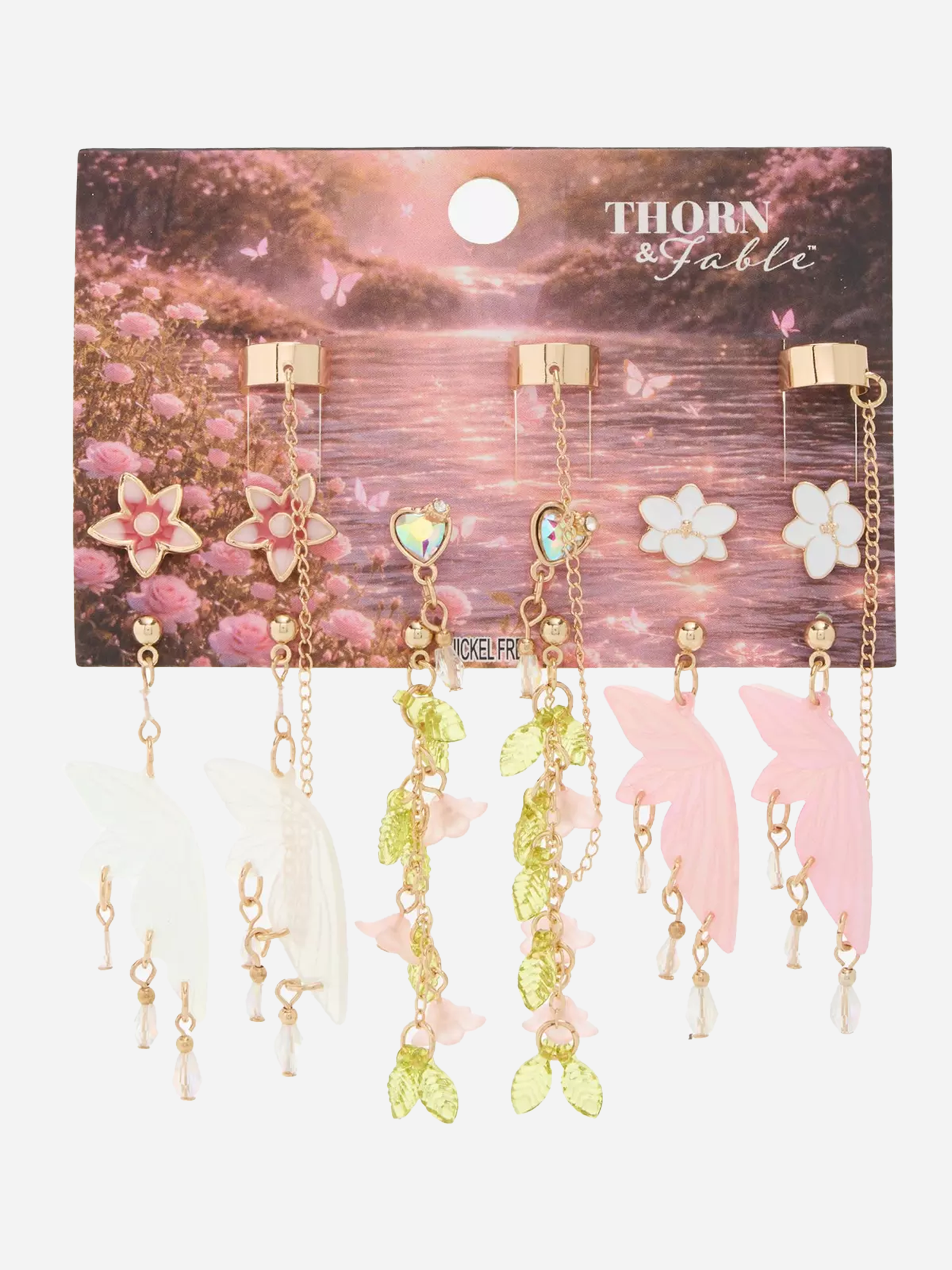 Fantasy Fairy Flower Earring Set