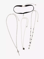 Thorn & Fable Rose Sword Necklace Set