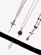 Thorn & Fable Rose Sword Necklace Set
