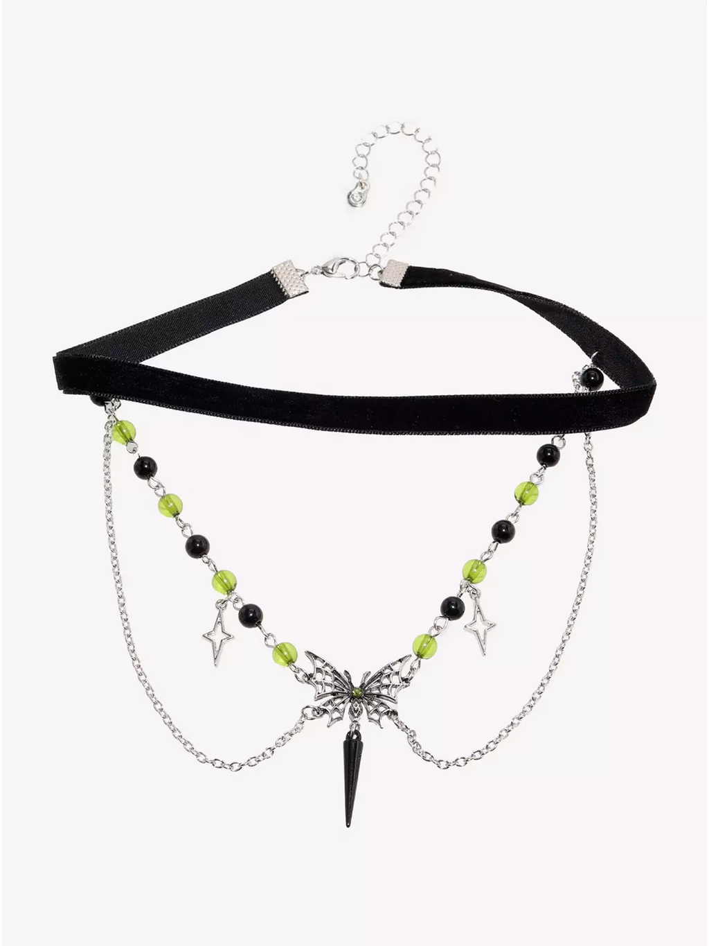Thorn & Fable Spiderweb Butterfly Choker