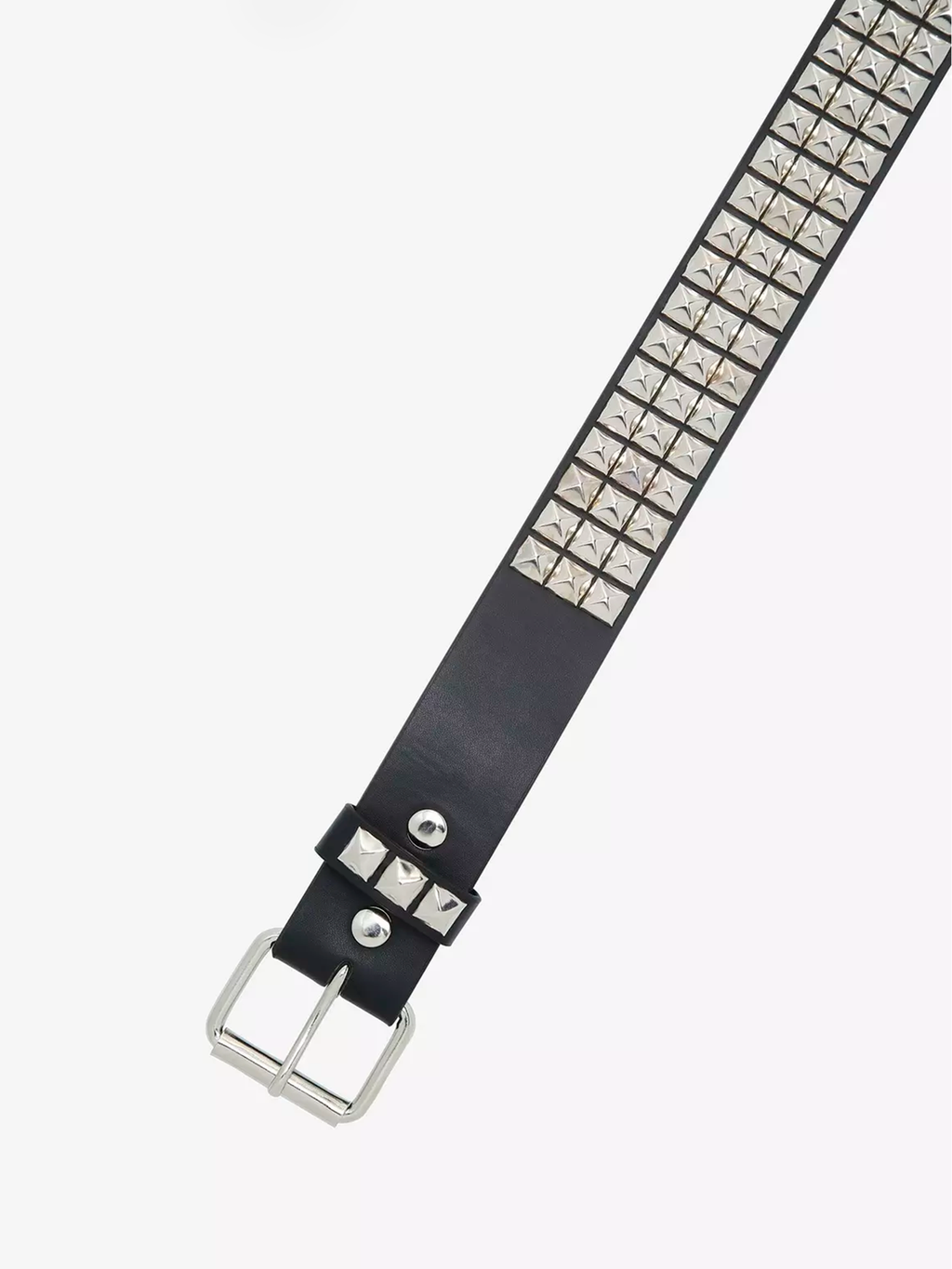 Three Row Pyramid Stud Belt