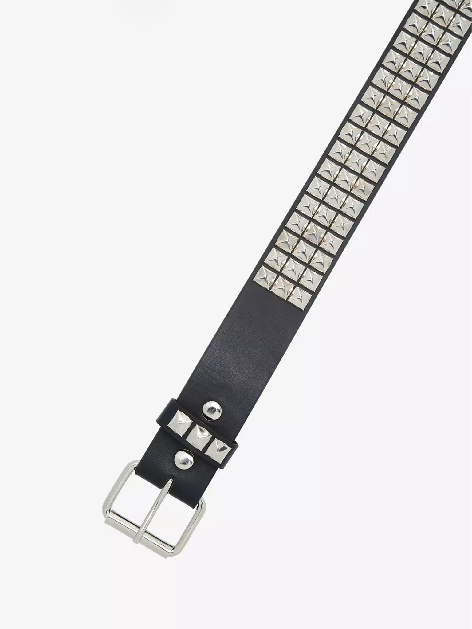 Three Row Pyramid Stud Belt