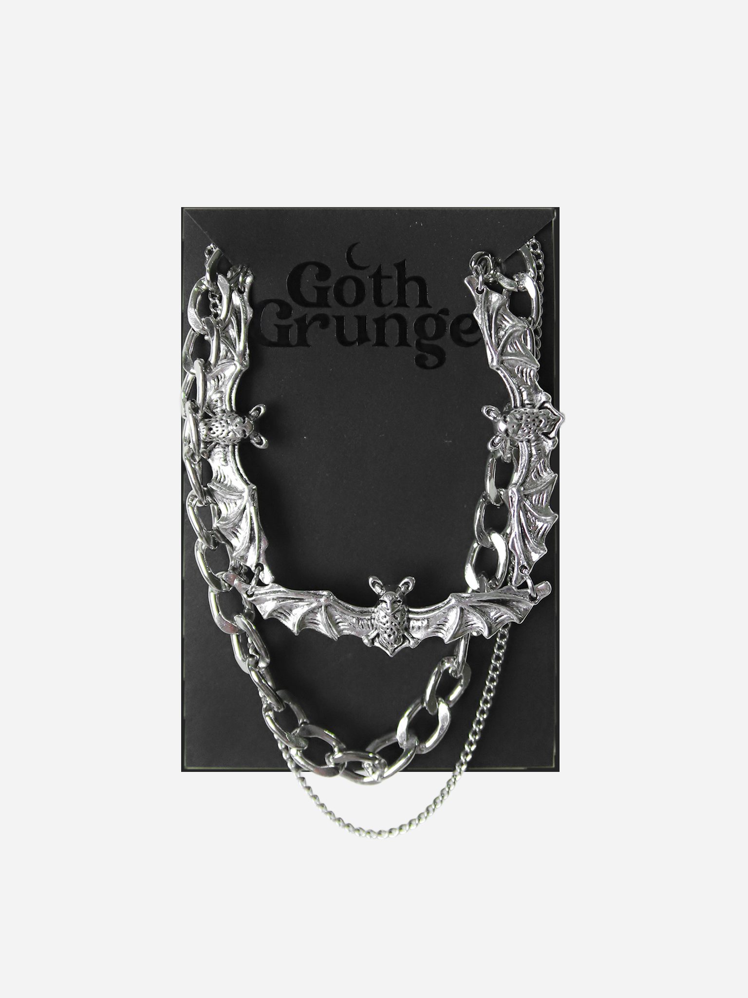 Moonlit Bat Necklace Set