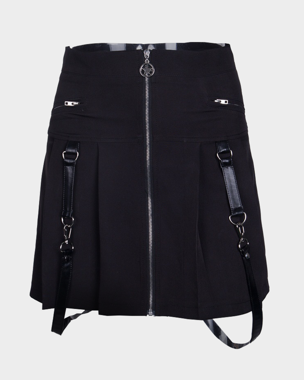 Black Zipper Skirt